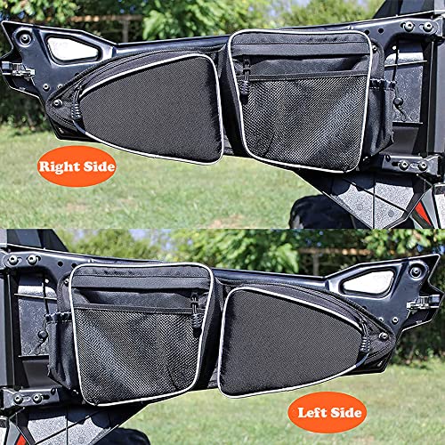 Skyour UTV Side Door Bags for Polaris RZR, 2pcs UTV Front Door Side Storage Bag Set Replacement for 2014-2020 UTV Polaris RZR XP Turbo Turbo S 1000 S900 (White) - Image 5