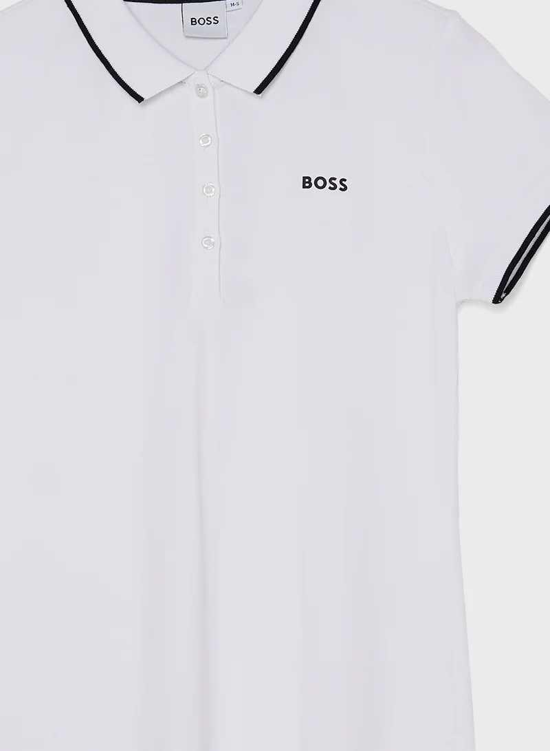 بوس Polo T-Shirt Dress