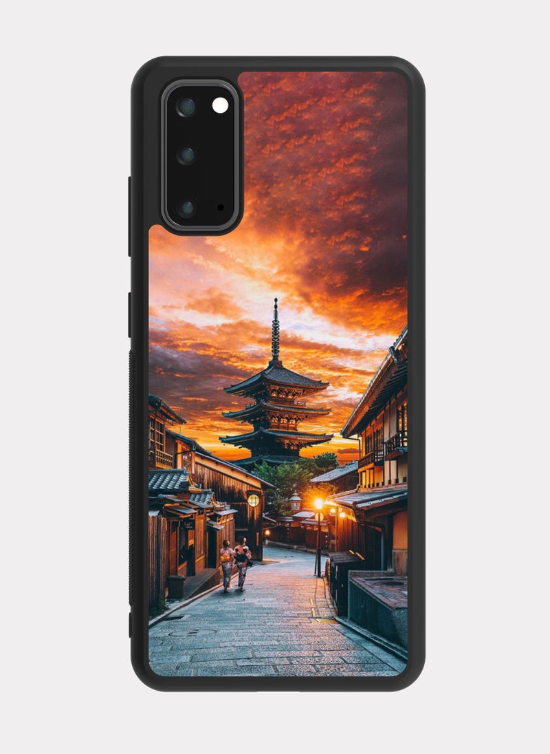 بكسلات كفر سامسونج جالكسي اس 20 قرية ياباني قديمة برتقالي - Image 1