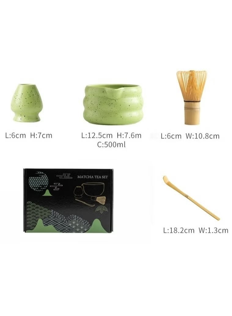 7-Piece Matcha Tea Set Includes Matcha Bowl Bamboo Whisk Scoop Whisk Holder Stainless Steel Sifter and Complete Tea Making Kit Perfect Set to a Traditional of Matcha - Image 2