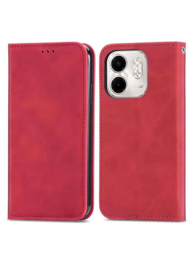 اس-توب جراب لهاتف Infinix Smart 9 بتصميم كلاسيكي مصنوع من الجلد مع غطاء مغناطيسي قابل للطي - Image 2