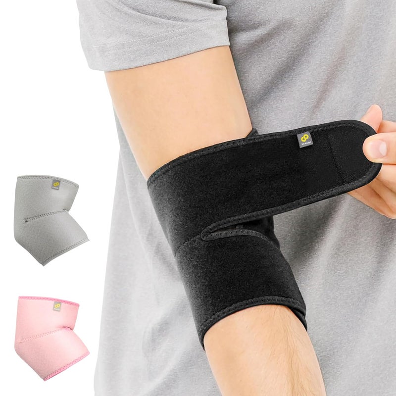 Bracoo Elbow Brace for Tendonitis Women Men, Tennis Elbow Compression Sleeve Wrap Support, Golfer's Elbow, Bursitis, Sprains, Strains, Sports Injury Recovery Joint, Arthritis Pain Relief, ES10 - Image 1