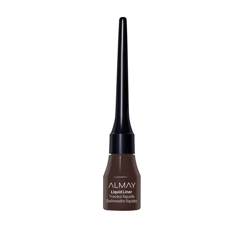 Almay Liquid Eyeliner Waterproof FadeProof Eye Makeup EasytoApply Liner Brush 222 Brown