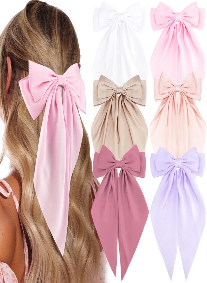 Canitor Hair Bows for Women Barrettes Clip Large Ribbon Cute Preppy Teenager Tween Teen Girl Gifts Trendy Stuff Aesthetic Coquette Fashion Hair Accessories - Image 1