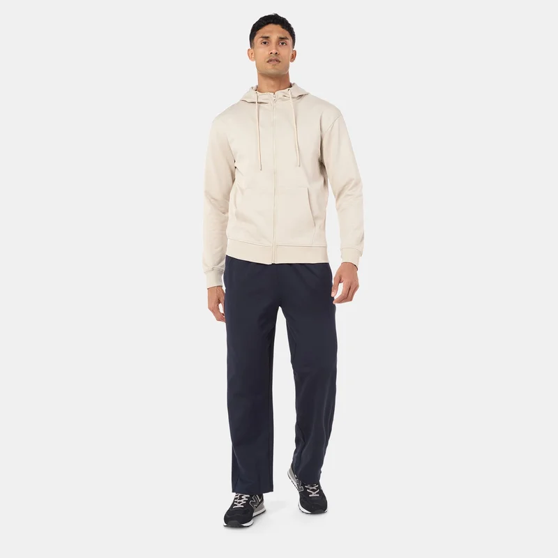 Sun and Sand Sports Beige Men's Full-Zip Hoodie for Men | Best Price UAE