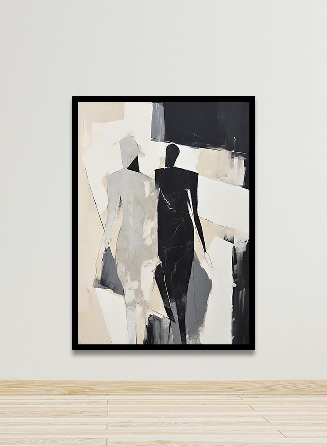 4gdran Canvas Wall Art For Wall Decoration Abstract Design With A Hollow Frame Size 120x80cm One Piece  - Image 2