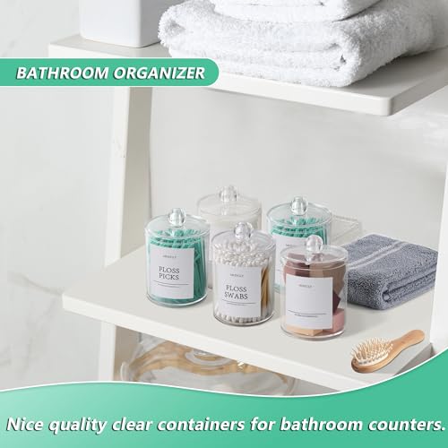 MHDCLY Bathroom Organizers and Storage,4 Pack Bathroom Accessories,Bathroom Decor,Home Decor,Bathroom Storage and Organization,Qtip Holder for Room Decor Aesthetic - Image 2