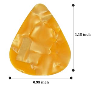 TECHBLAZE Acoustic Guitar Picks 0.46mm Abstract Art Celluloid Guitar Plectrums for Electric Guitar, Bass, Ukulele (Pack of 15) - Image 3