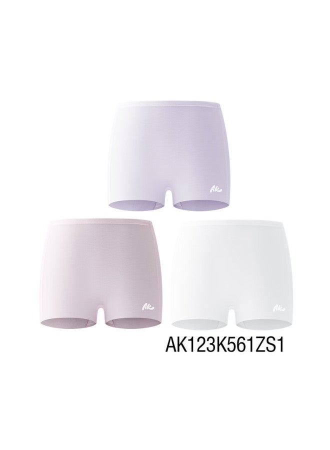 Aimer Kids Tiered Children's Girls' Antibacterial Boxer Briefs Moisture-wicking Purple Pink White Size 100