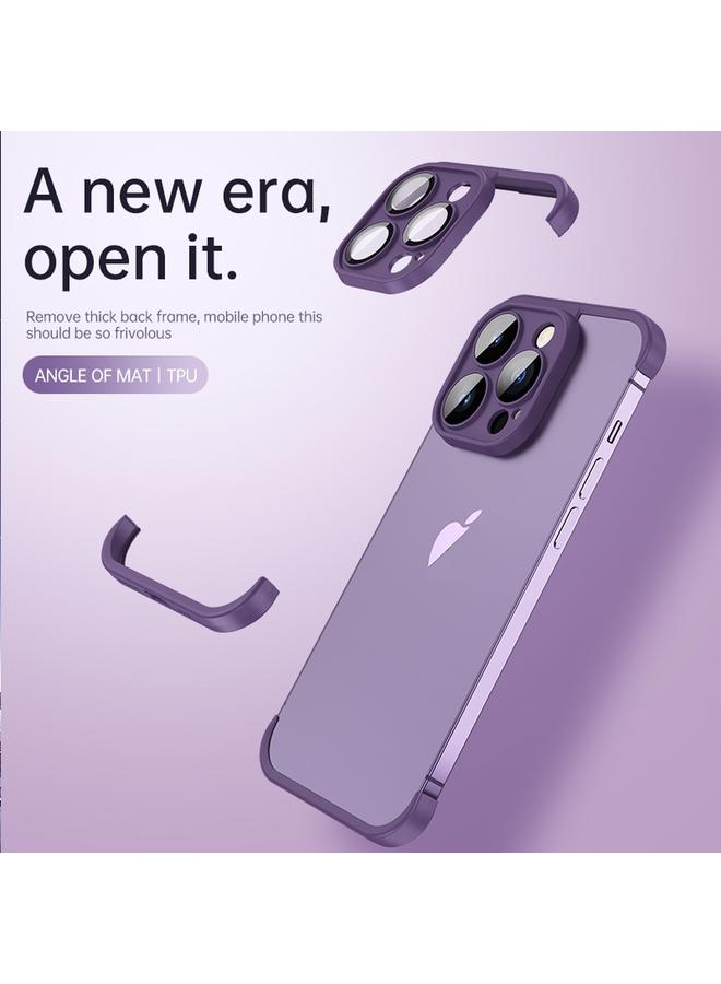 S-TOP Case For iPhone 14 Pro Four Corners + Camera TPU Phone Protective Frame - Image 3