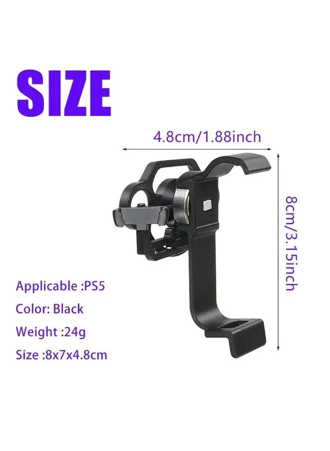 PS5 Mini Steering Wheel Controller Black ABS Auto Return Quick Start Button - Image 3