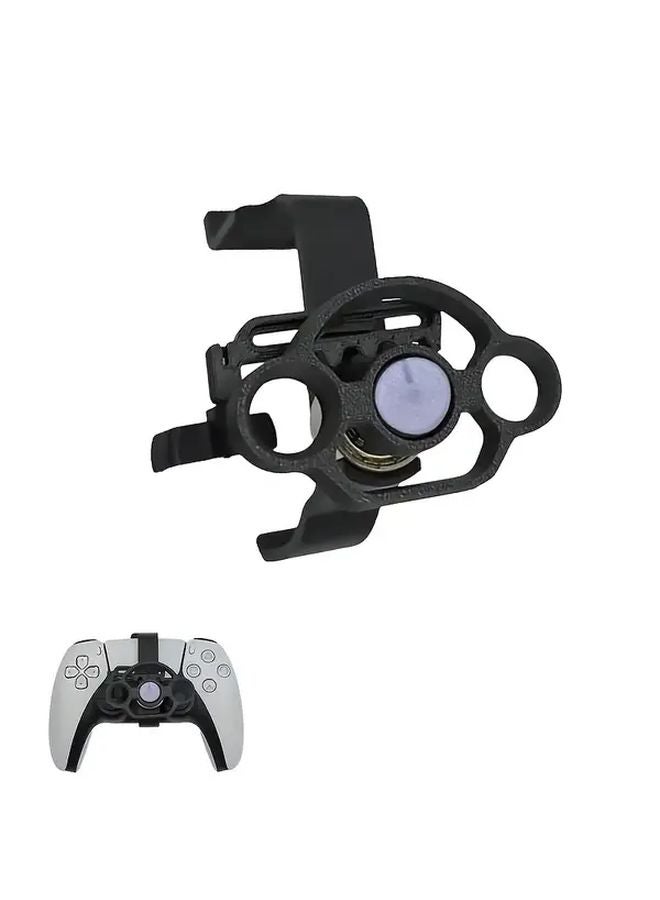 PS5 Mini Steering Wheel Controller Black ABS Auto Return Quick Start Button - Image 1