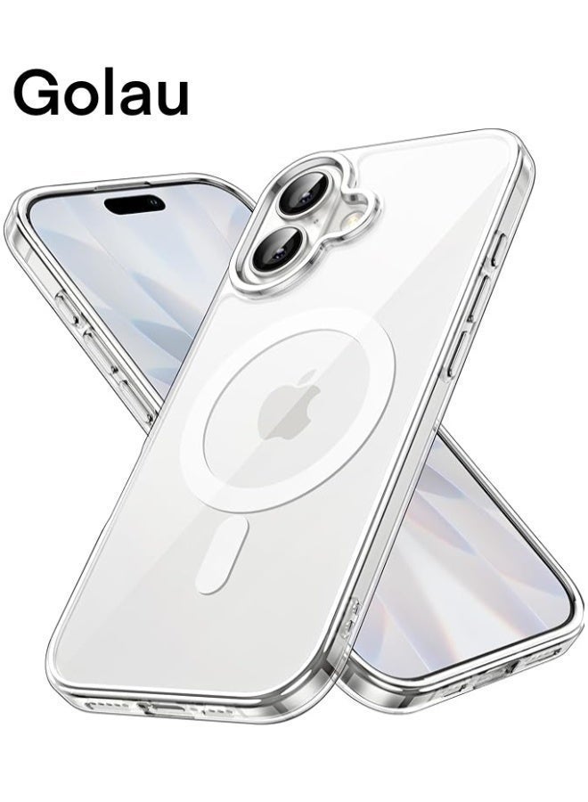 غولو جراب Golau لهاتف iPhone 17 MagSafe، غطاء شفاف، حلقة مغناطيسية مدمجة، [حماية من الدرجة العسكرية]، تقنية iCrystal المطورة المضادة للاصفرار، ظهر مقاوم للخدش، حماية للتحكم في الكاميرا، جراب مغناطيسي فائق النحافة - Image 1