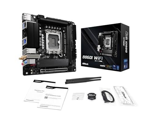 ASRock Intel Core Ultra B860 LGA1851 B860I WiFi 6E DDR5 8933 MHz 128GB M.2 Mini ITX Motherboard SATA3 6.0 Gb/s PCIe 5.0 - Image 4