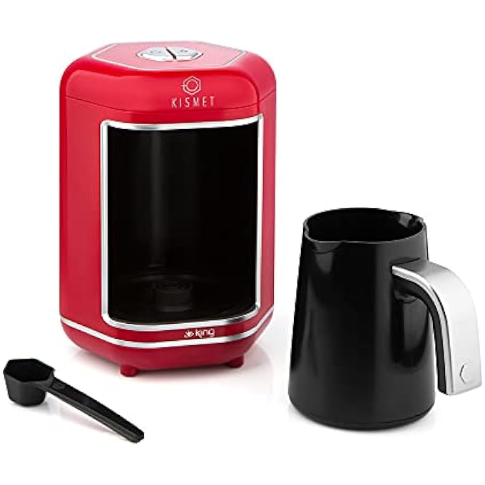 King Kismet Turkish Automatic Coffee Machine K 605 Turkish Coffee Maker Red - Image 3