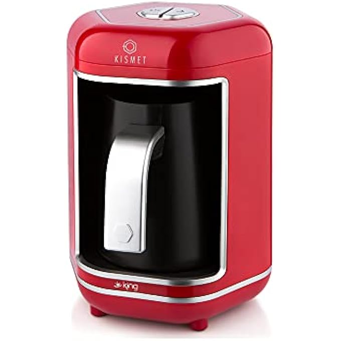 King Kismet Turkish Automatic Coffee Machine K 605 Turkish Coffee Maker Red - Image 1