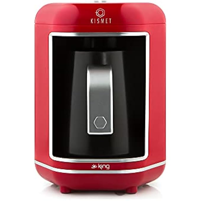 King Kismet Turkish Automatic Coffee Machine K 605 Turkish Coffee Maker Red - Image 2