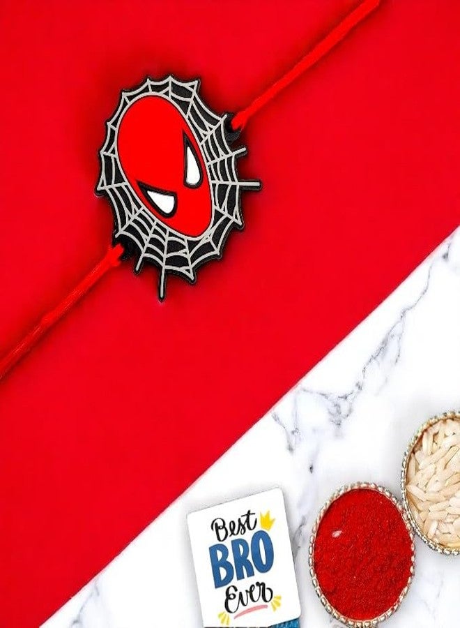 Elleva kids rakhi for brother | Cartoon Rakhi Set of 2 for Brother Boys Baby Kids Toy Bracelet, Designer Rakhi for Children | Spiderman, Doremon, Chota Bheem rakshabandhan gift for kids (Pack of 1) (Style (4)) - Image 2