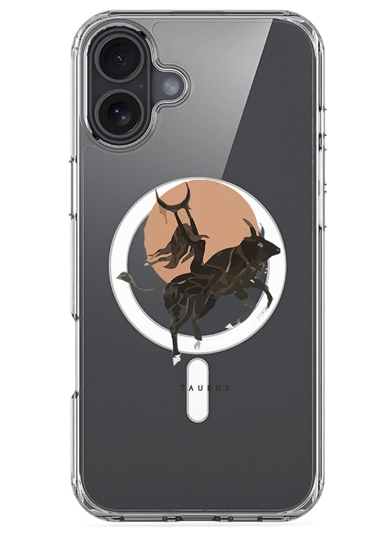 Theodor Magnetic Case for Apple iPhone 17 Compatible with MagSafe Wireless Charging, Shockproof Phone Bumper Cover - Taurus - Image 1