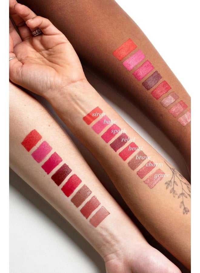 Ere Perez Natural Coco Crayon Hydrating Lip Color | Baobab + Coconut Oil, Silica, Vitamin E | Protect, Nourish, Repair | Vegan, Cruelty-Free, Clean Beauty (Brave, 0.01 oz | 3 g) - Image 5