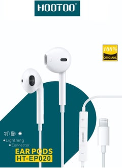 In-Ear original Earphones with lightning port and Mic For iPhone 14, 14 pro,14 pro max  iphone 13, 13 pro,13 pro max iphone 12,12 pro,12 pro max White from HOOTOO