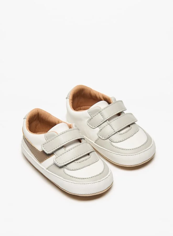 Barefeet Panelled Booties with Hook and Loop Closure