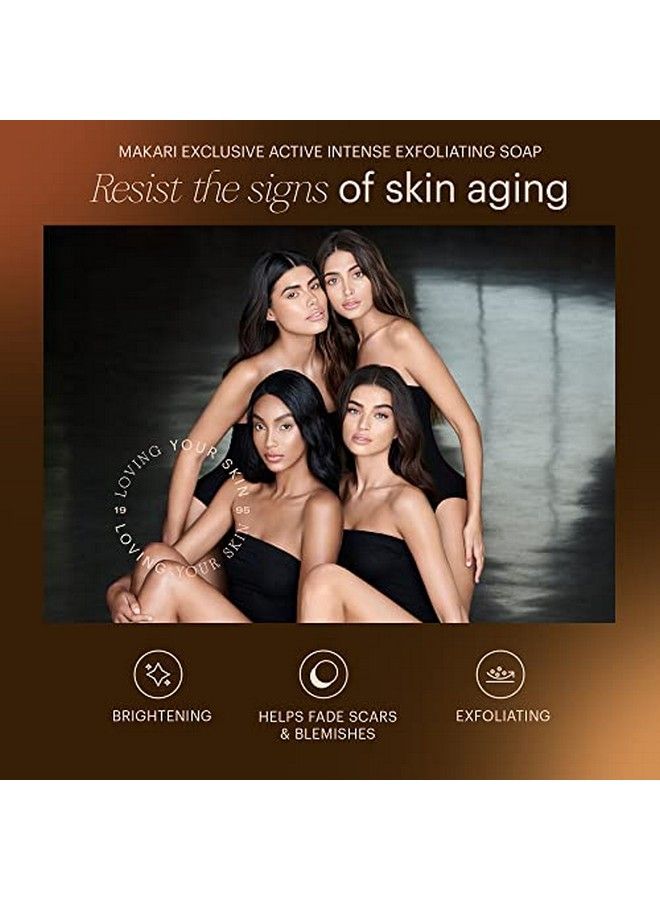 Makari Exclusive Active Intense Exfoliating Soap (7Oz) ; Unify & Illuminate ; Advanced Brightening Bar For Dark Spots And Blemishes ; Exfoliates Dead Skin Cells And Helps Reveal Natural Skin Radiance - Image 4