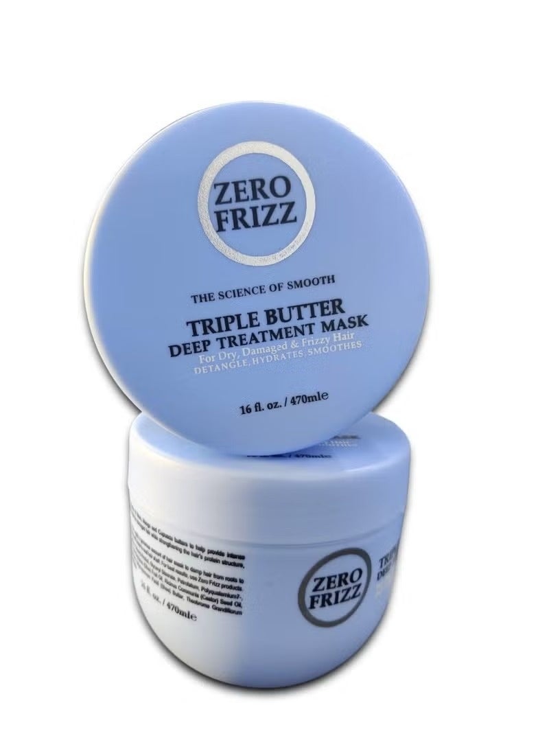 Zero Frizz Triple Butter Deep Treatment Mask - 470ml