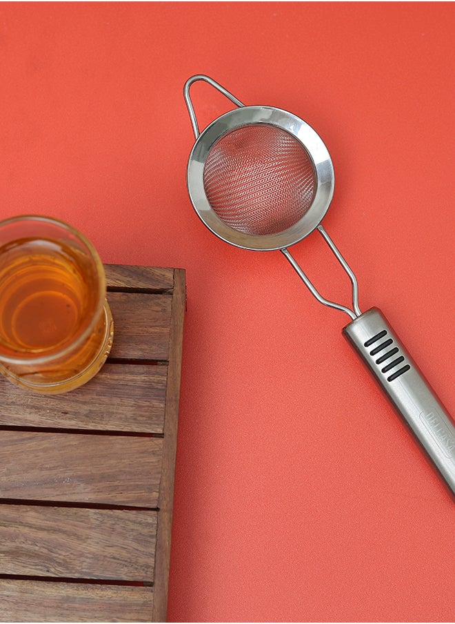 DELCASA Delcasa 7cm Tea Strainer, Stainless Steel with TRP Handle, DC2429  - Image 1