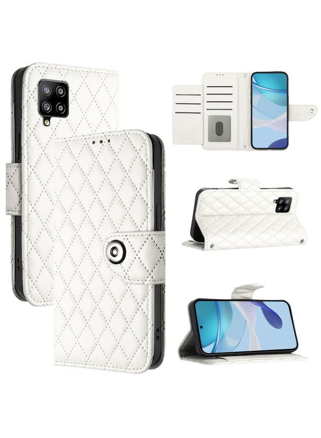 إيروريكس جراب لهاتف Samsung Galaxy A42 5G / M42 5G جراب هاتف جلدي قلاب بملمس معيني مع حبل - Image 1