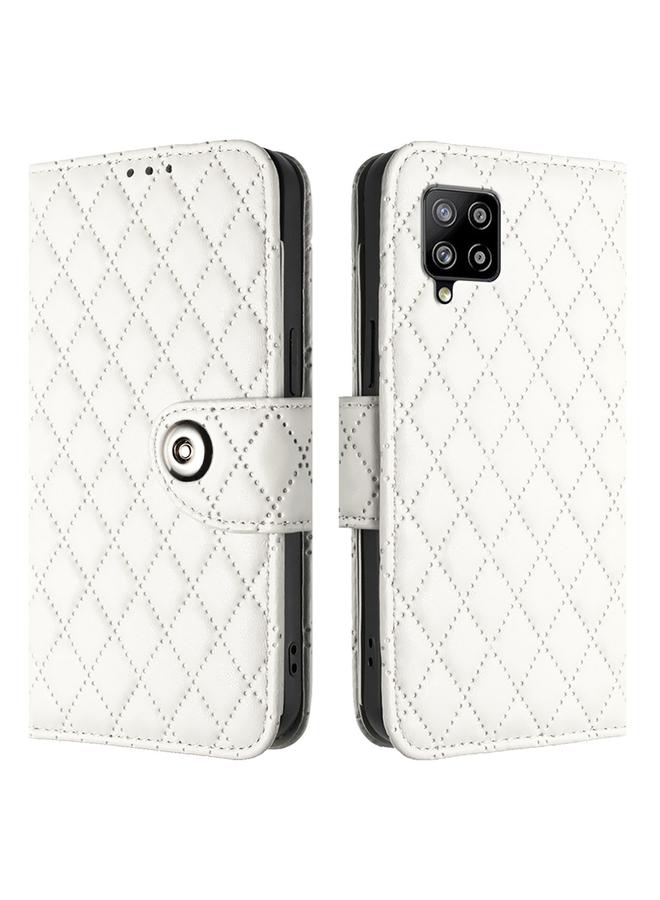 إيروريكس جراب لهاتف Samsung Galaxy A42 5G / M42 5G جراب هاتف جلدي قلاب بملمس معيني مع حبل - Image 2