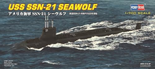 Hobby Boss USS SSN21 Seawolf Attack Submarine Boat Model Building Kit - Image 1