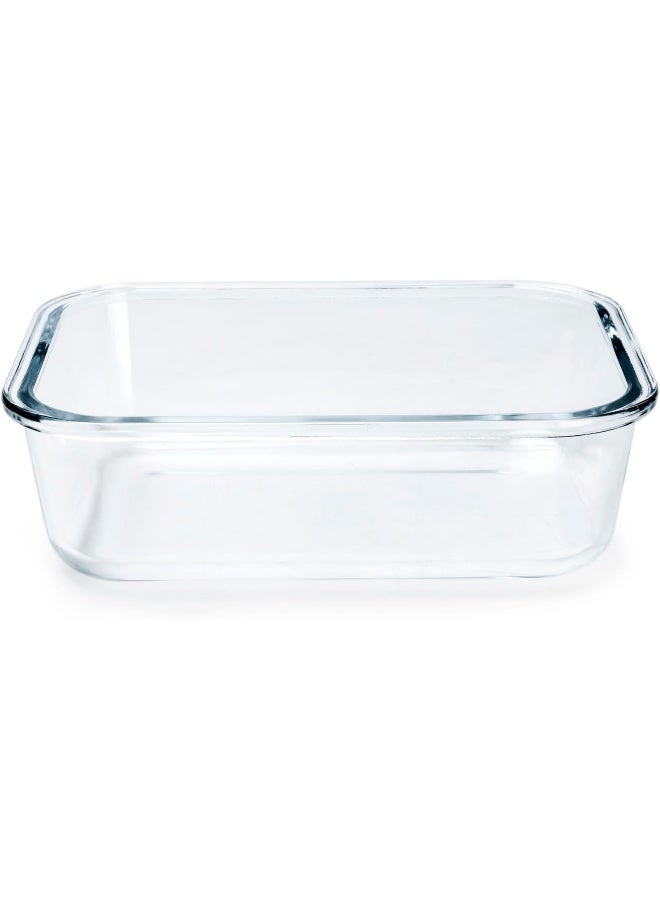 Mondex Borosilicate Glass Rectangular Food Saver Food Storage Container Lunchbox With 650Ml Capacity, Openable And Secure Air Vent, Silicone Seal, Plastic Lid  - Image 2
