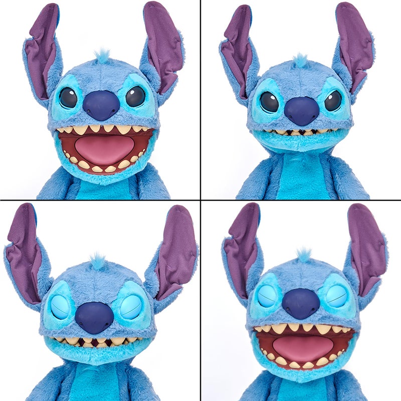 Wow! Stuff Disney Stitch Puppetronic by RealFX | Looks, Feels & Sounds Real! | Disney's Lilo & Stitch | Over 100 Action & Sounds | 18" High | Ages 6+ - Image 3