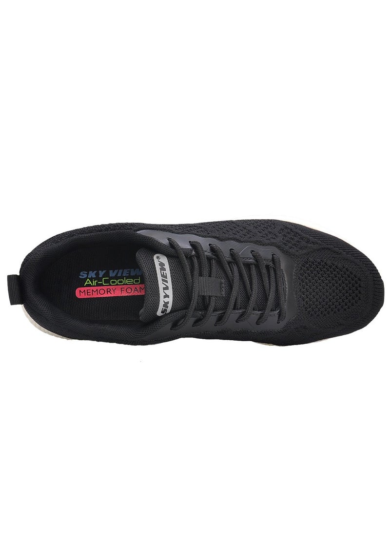 Sky View Men Light Weight Running Shoes Athletics Walking Shoes Gym Sports Fashion Shoes Black White - Image 3