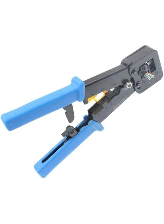 UbiGear All-in-One Crimper for Pass-Through/EZ/Legacy RJ11/RJ12/RJ45 connectors Professional Performance Cutter Stripper CAT3/CAT5e/CAT6 Network Cable UTP/STP Wire Crimping Tool - Image 2