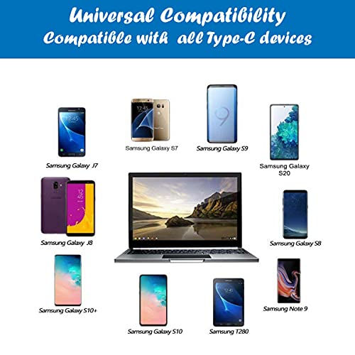 tekSonic USB Type C Cable Fast Charging [10-Pack 3.3ft], USB-A to USB-C Multi Pack Bulk Charge Cord Compatible with Samsung Galaxy S10 S9 S8 S20 S21 Plus A52 A21 A32 A11,Note 10 9 8, PS5 Controller - Image 5