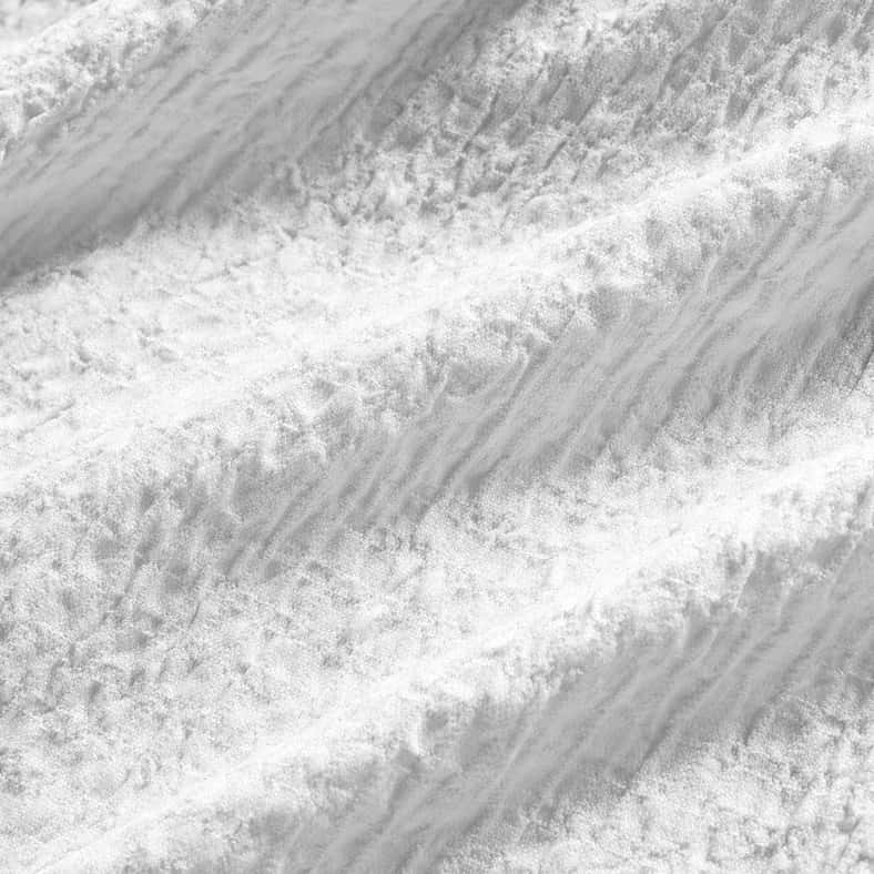 Pan Home طقم غطاء لحاف كينج تانسي 3 قطع من قماش سيرسوكير 230x220 سم - أبيض - Image 5