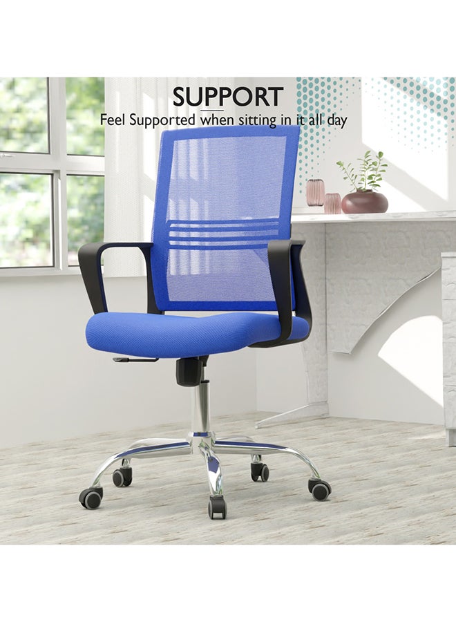 Mahmayi Mahmayi Sleekline 690033 Task Chair Blue Mesh  - Image 2