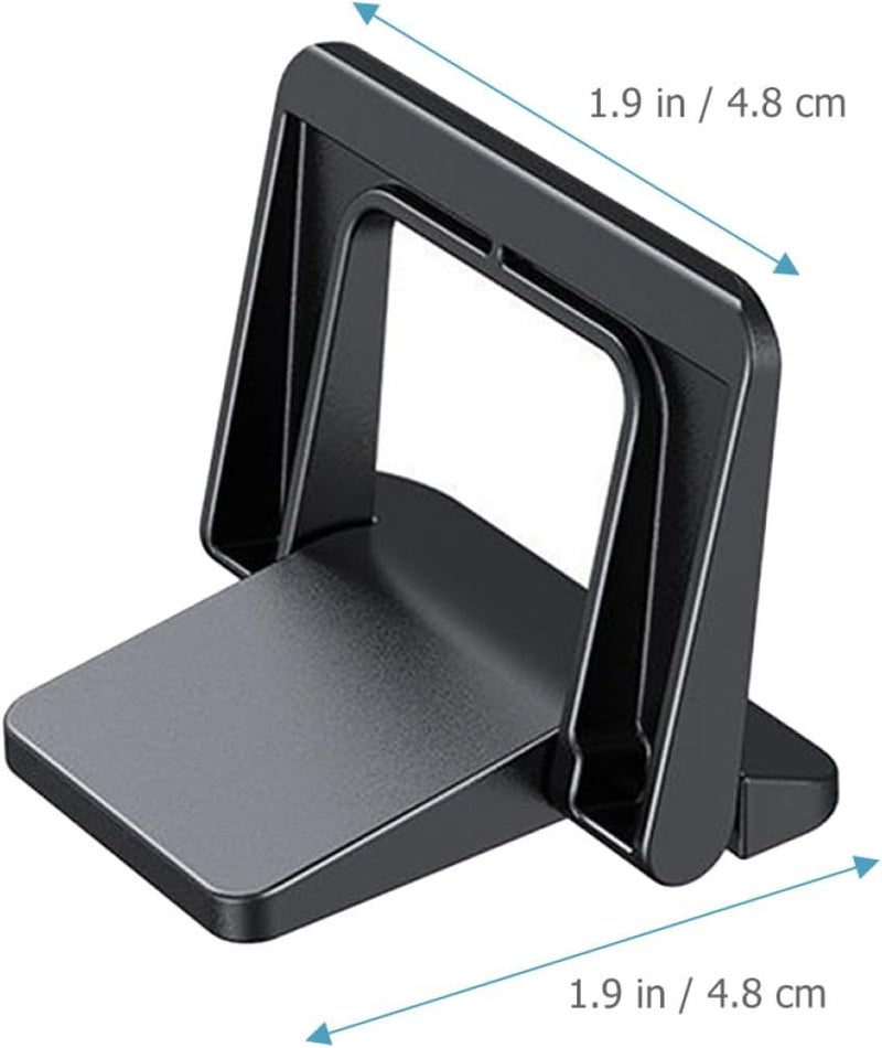 KESYOO Laptop Stand Riser 2pcs Anti-Slip Notebook Holder Ergonomic PC Material Black Laptop Support for Desktop Use Portable Cooling Elevation - Image 2