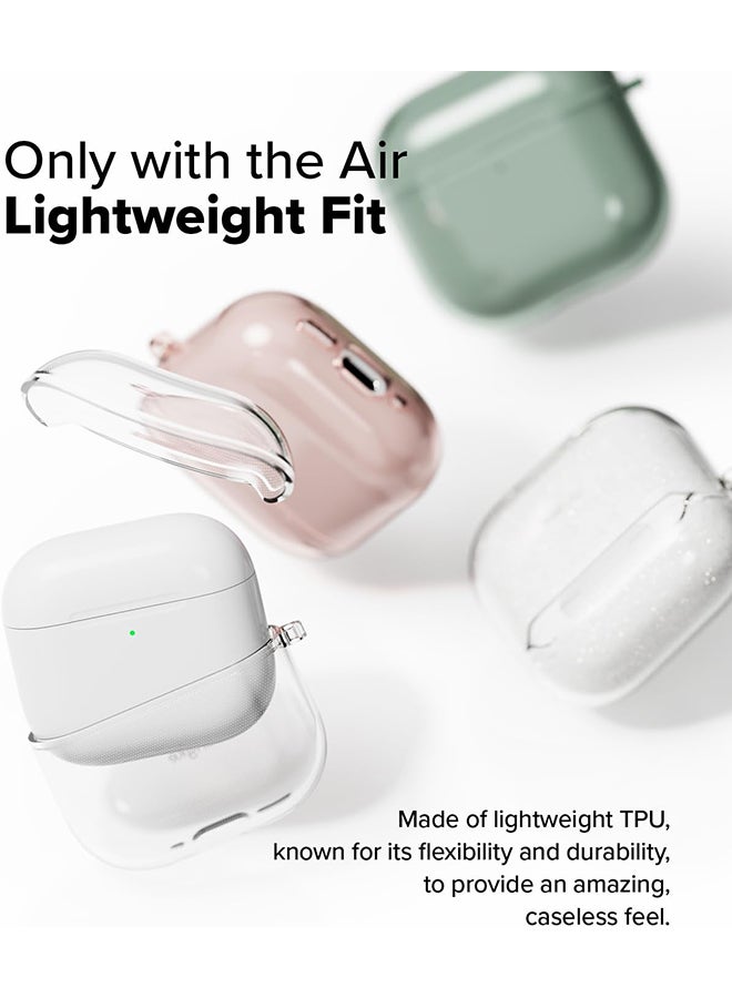 رينجك حافظة هوائية لسماعات AirPods 4، بريق لامع تصميم بسيط خفيف الوزن مرن غلاف TPU مضاد للخدوش لسماعات AirPods الجيل الرابع (2024) - Image 3