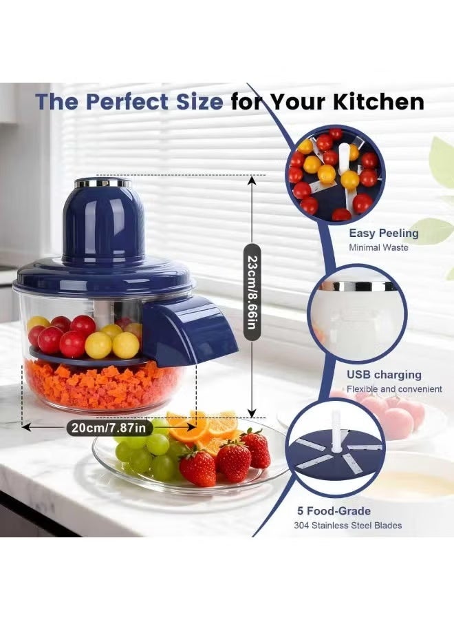 GENNEXT Automatic Electric Grape Peeler Fast Garlic and Cherry Tomato Skin Remover One-Touch Kitchen Gadget for Small Fruits Efficient and Safe Home Cooking Tool - Image 2