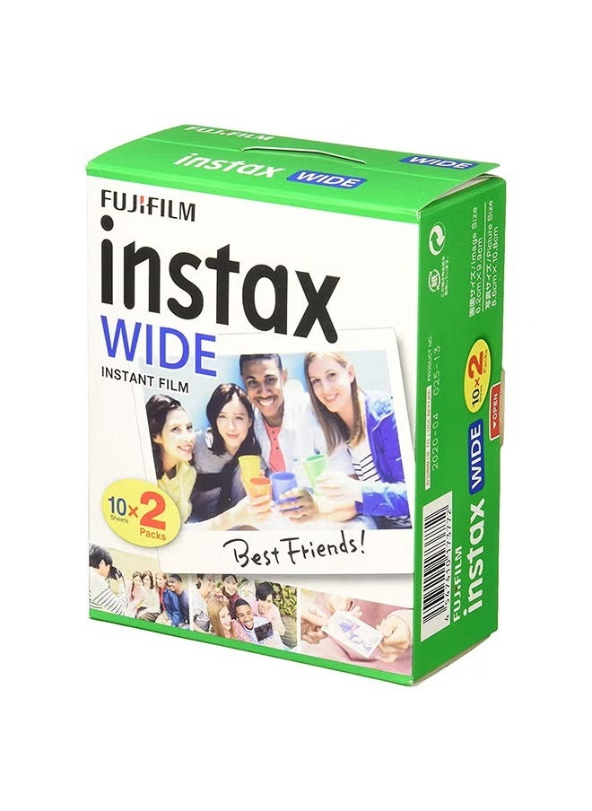 FUJIFILM - Instax Wide Instant Film 20 Sheets White - Image 1