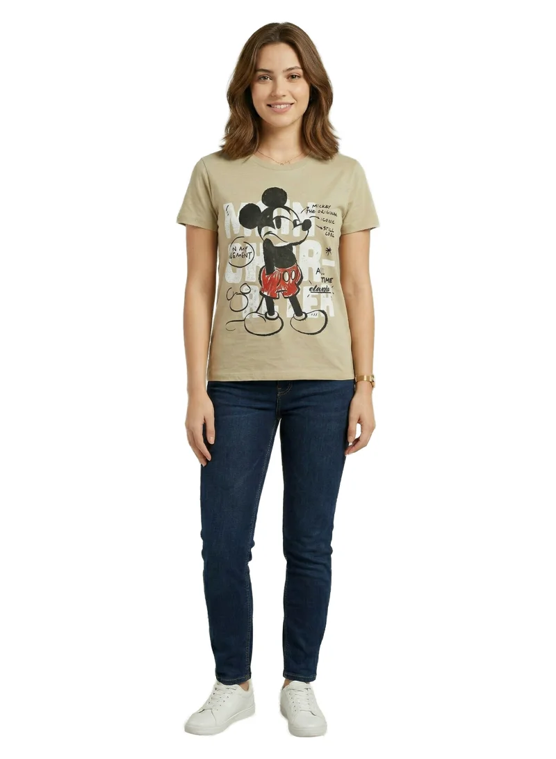 ديزني Classic Mickey Icon Sketch Women’s T-Shirt
