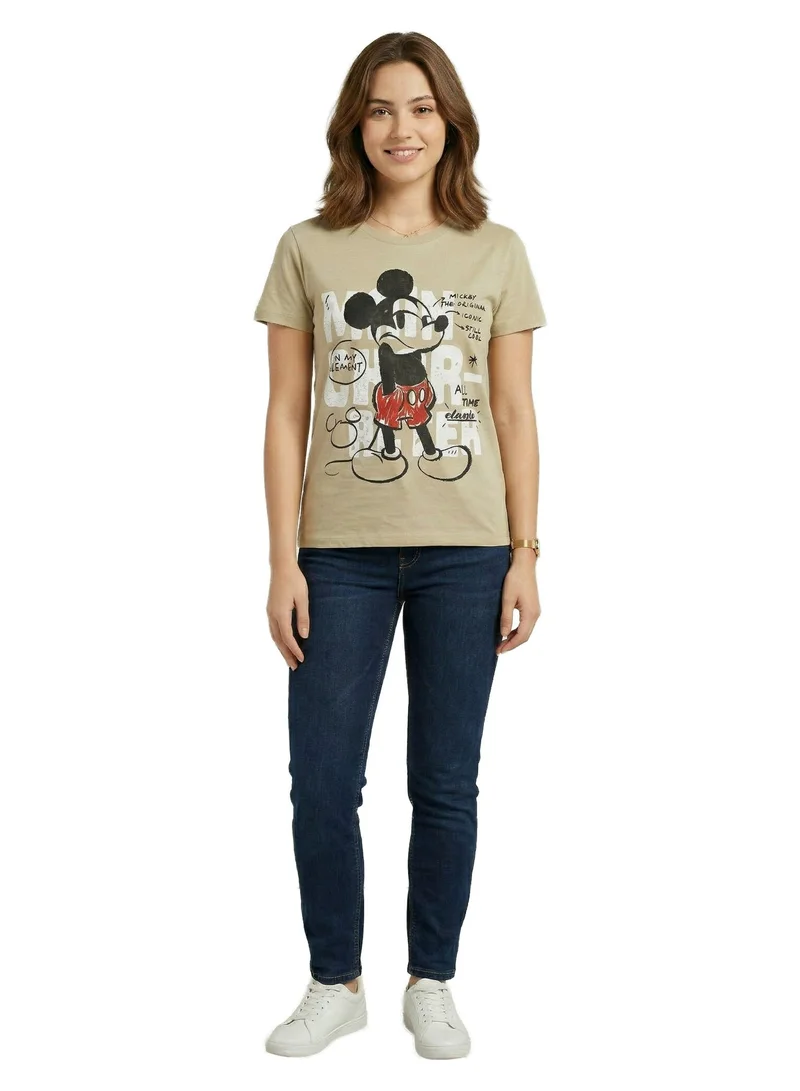 ديزني Classic Mickey Icon Sketch Women’s T-Shirt