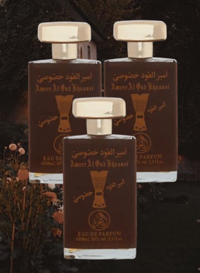 ALFAKHR 3 Pieces Ameer Al Oud Khususi Perfume 100ML - Image 1