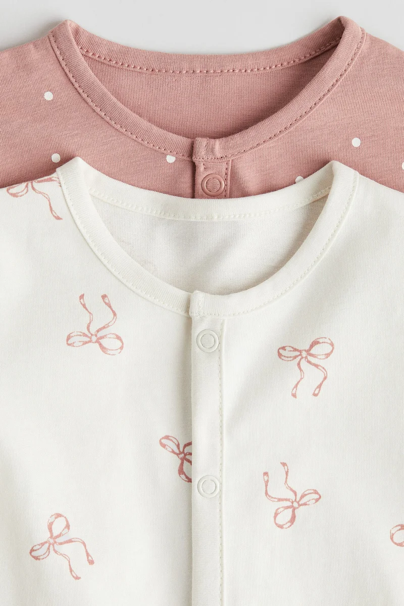 H&M 2-pack patterned cotton pyjamas