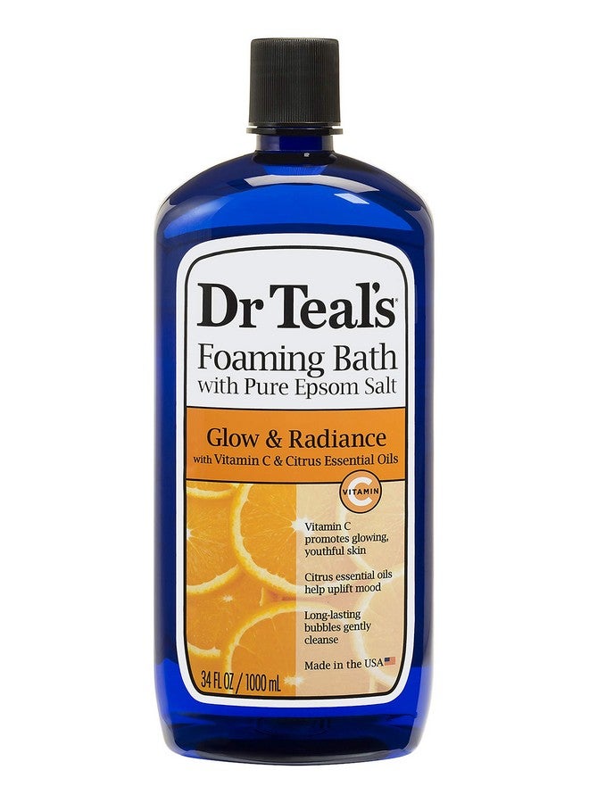 Dr Teal's Dr. Teal's Glow & Radiance with Vitamin C & Citrus Essential Oils Foaming Bath 34oz  - Image 1