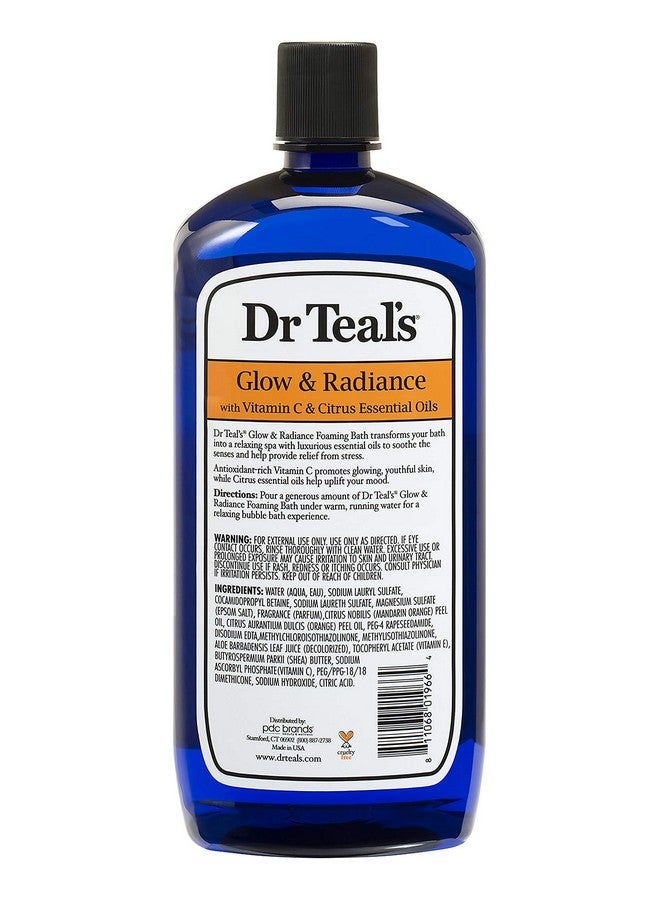 Dr Teal's Dr. Teal's Glow & Radiance with Vitamin C & Citrus Essential Oils Foaming Bath 34oz  - Image 3