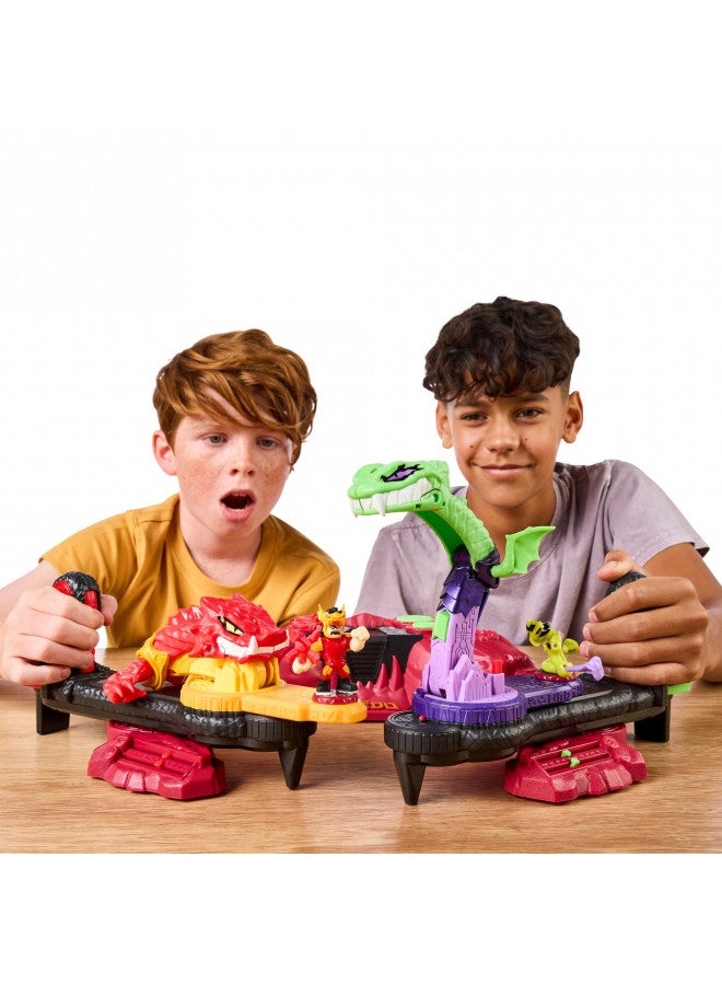 AKEDO Legends of Akedo Beast Strike Serpent Fury Arena. Battle Your Warriors and Your Beasts to Win! with 40+ Real Sound Effects and Lights and 2 Exclusive Warriors. - Image 4